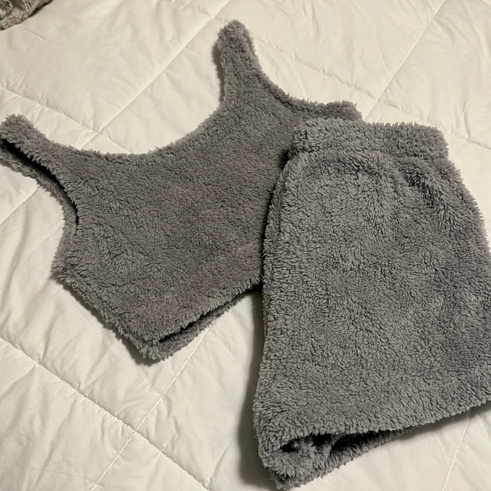 Plush Fuzzy Pajama Set